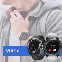 Smartwatch Vibe 6 GPS alia a elegância e o conforto com múltiplas funções. Esqueça o tempo em que o relógio indicava apenas a hora