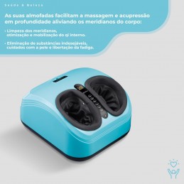 Cuide dos dos seus pés e alivie o desconforto do dia a dia com um aparelho que combina diferentes modalidades de massagem e funções.