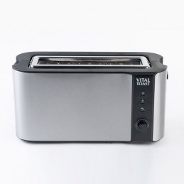 A toaster with an extra wide XL slot to allow the use of all types of bread, including wide toast or sandwiches.