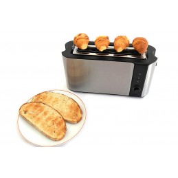 Un tostapane con una fessura XL extra ampia per consentire l'utilizzo di tutti i tipi di pane, compresi toast larghi o panini.