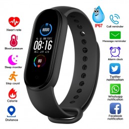 M5 Watch Bracelet with waterproof Bluetooth, have all the features of your Smartphone - Android or IPhone on your wrist.