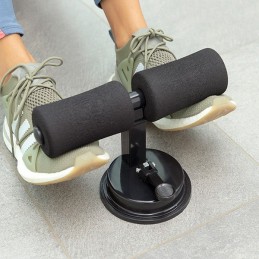 An attachment bar with suction cup, perfect for training at home or anywhere else, as it takes up little space and is easy to transport.