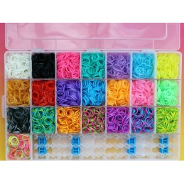 With this kit you no longer need anything else to start making your bracelets, Includes more than 4400 elastic bands