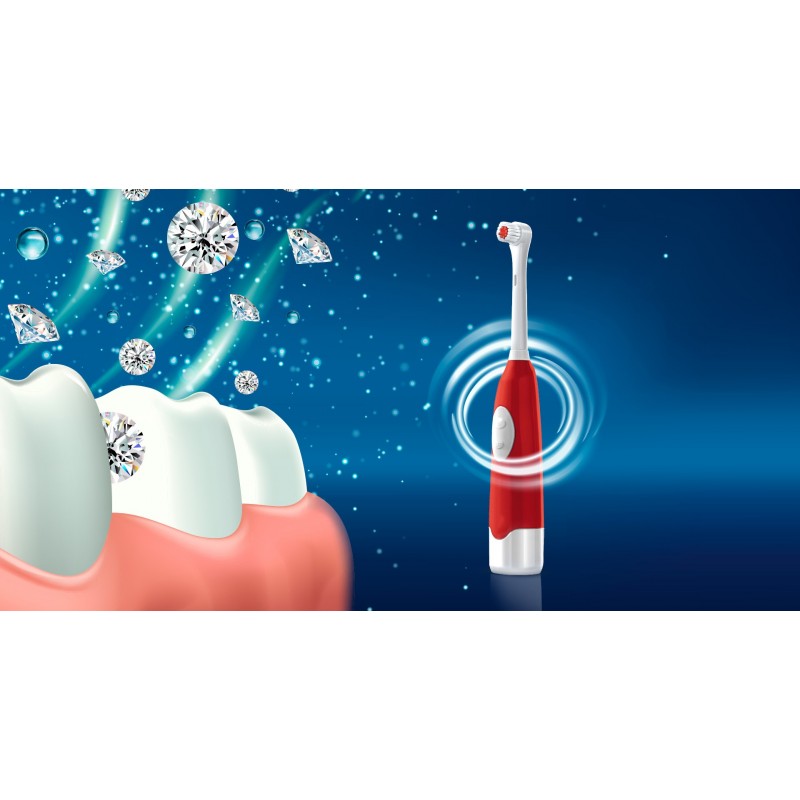 The Electric Toothbrush makes brushing your teeth easier than with manual toothbrushes, but the brushing time should be the same.