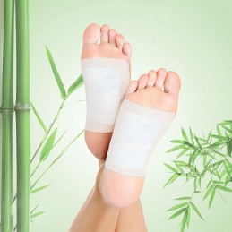 Detox Foot Patches Adesivos podais que ajudam a desintoxicar o corpo e estimulam o relaxamento dos músculos e dos tendões.
