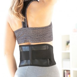 A thermal corrector with heat-effect tourmaline magnets helps correct posture through compression