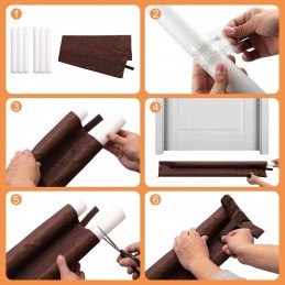 A draft-proof door or window guard that retains heat and repels moisture on any surface.