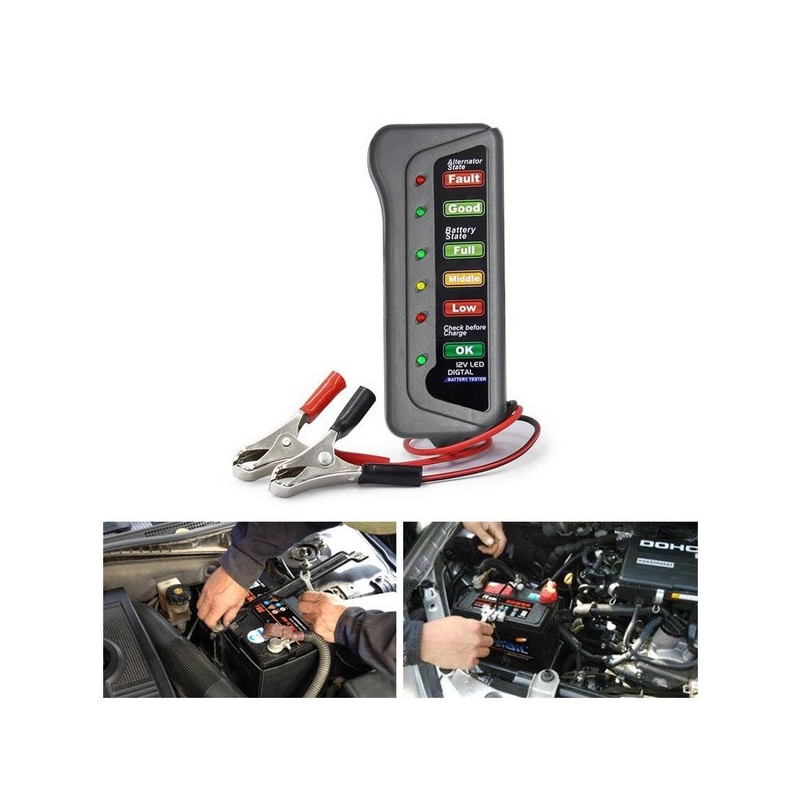 12V LED Digital Battery and Alternator Checker