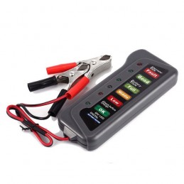 A digital car battery checker with an LED display that will help you always have an up-to-date diagnosis of the status of your battery.