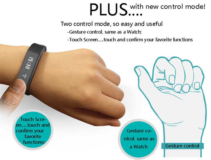 Bracelete Relógio Plus com Bluetooth 4.0 - IP67 à prova d’água, tenha todas as funcionalidades do seu Smartphone - Android ou Iphone no seu pulso.