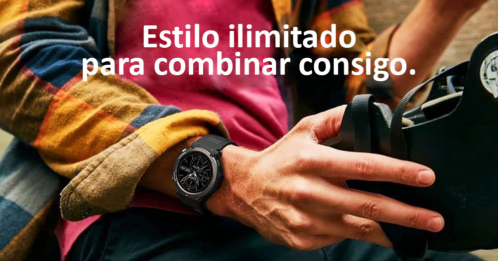 Smartwatch de última geração com chamadas Bluetooth, monitorização contínua da sua saúde e uma ampla autonomia até 25 dias