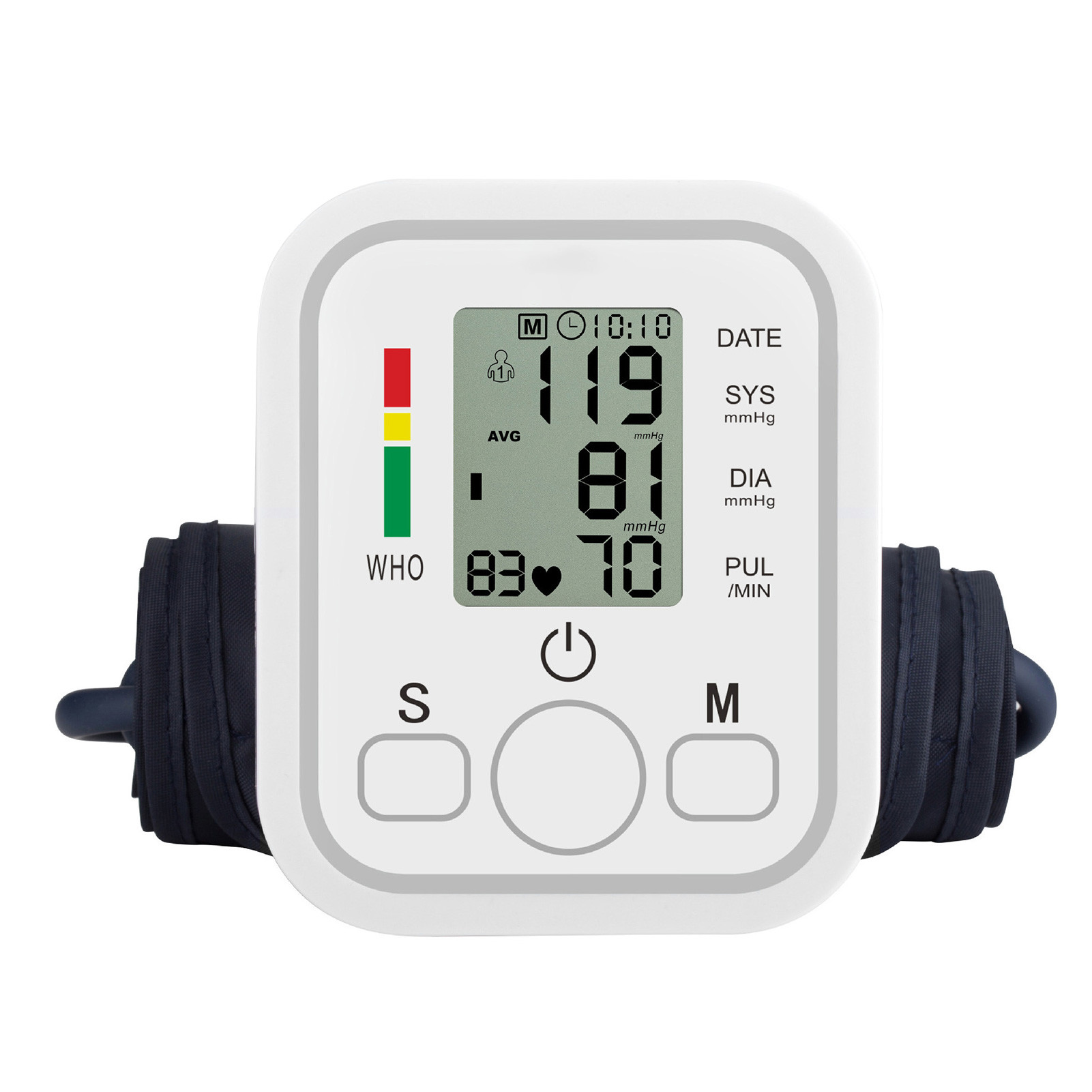 Este medidor de pressão arterial possui uma tecnologia avançada de medição, com voz inteligente que lhe transmite todas as informações do ecrã