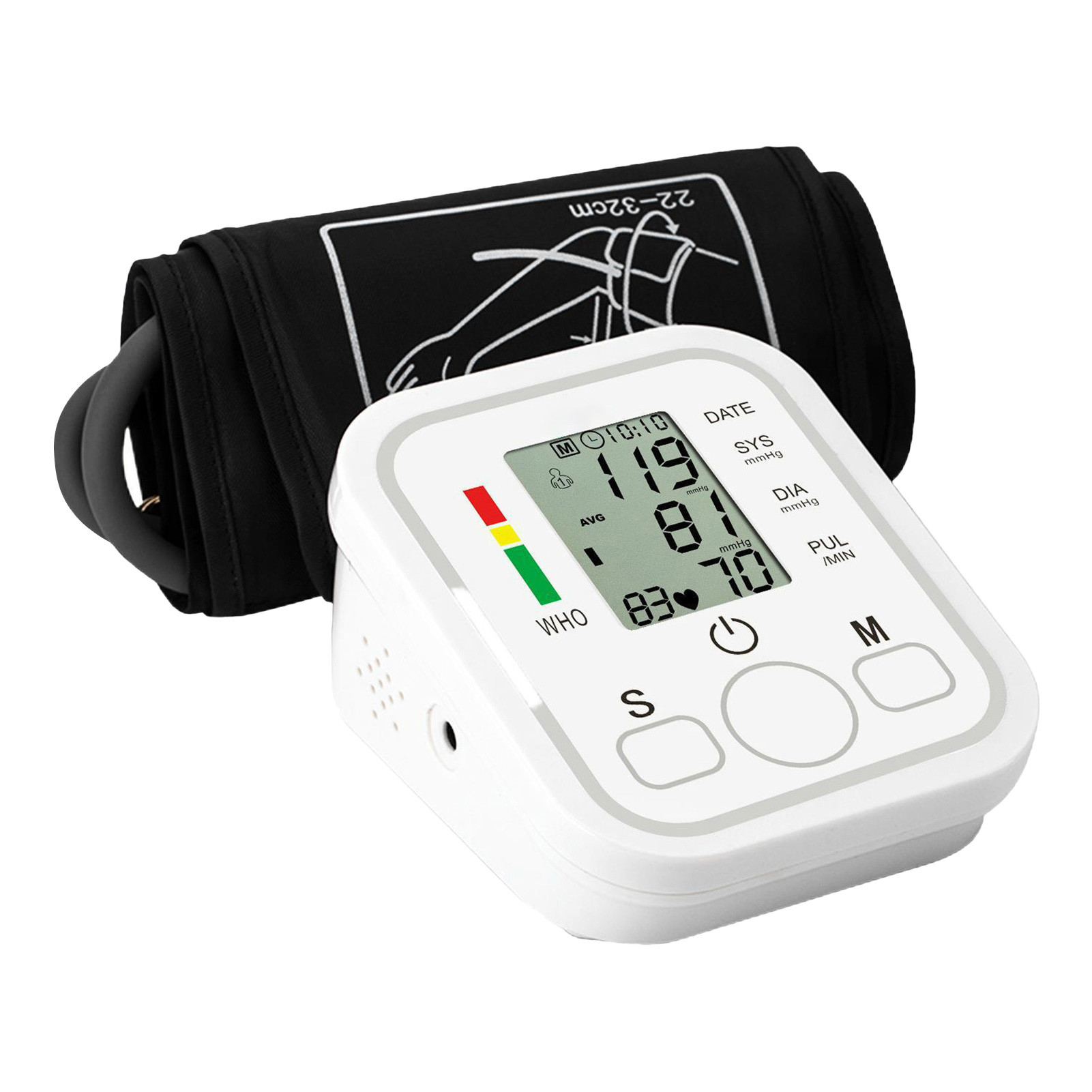 Este medidor de pressão arterial possui uma tecnologia avançada de medição, com voz inteligente que lhe transmite todas as informações do ecrã